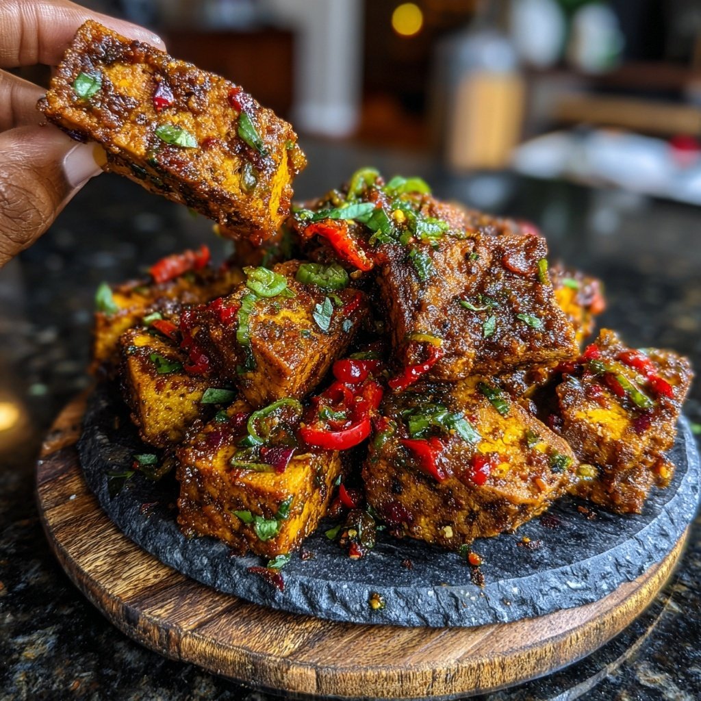 Tofu Jerk Jamaicano Picante