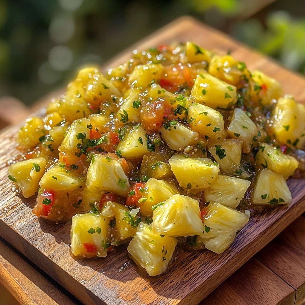 Salsa piña con limón