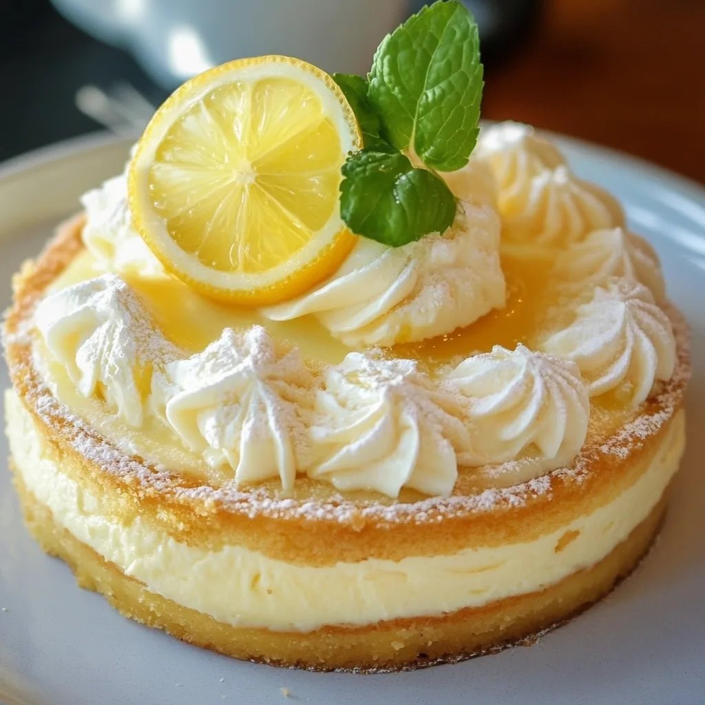 Tarta de limón y mascarpone