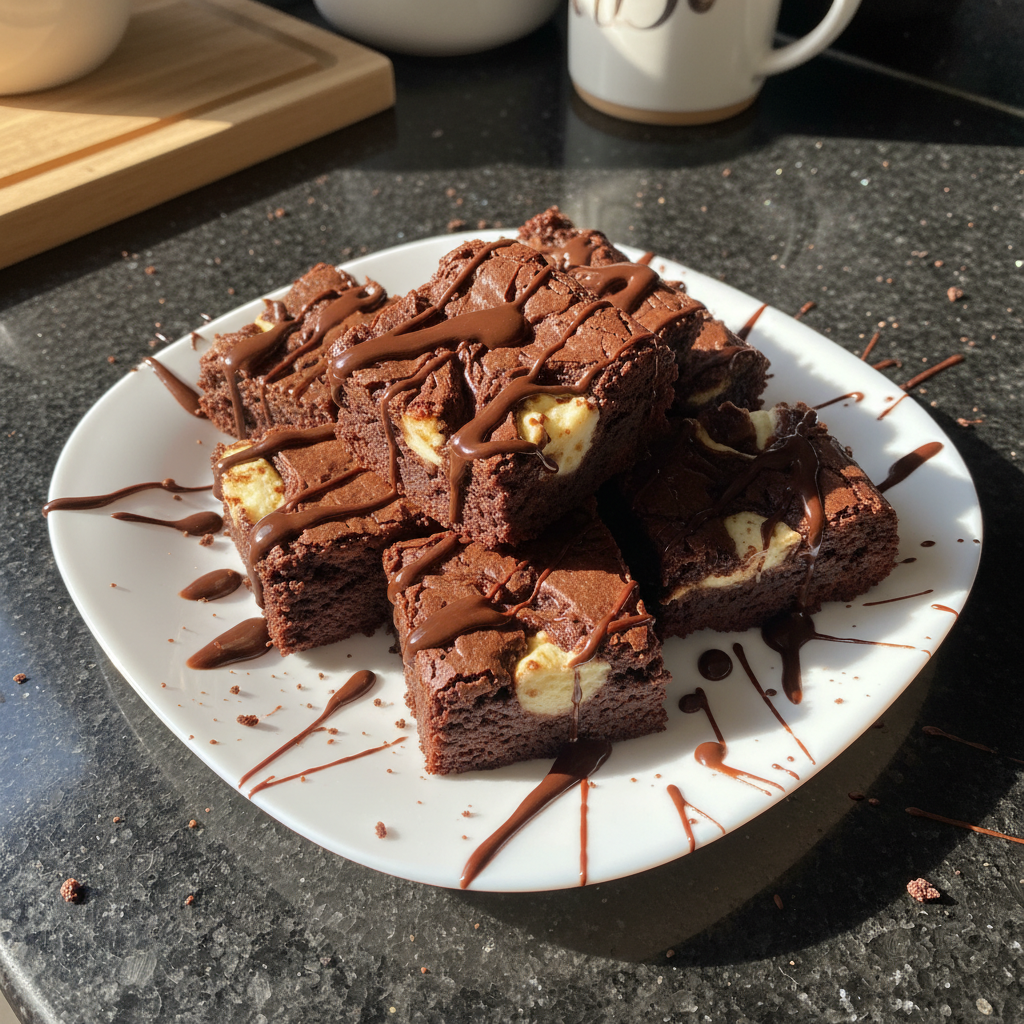 Brownies Fudge de Requesón