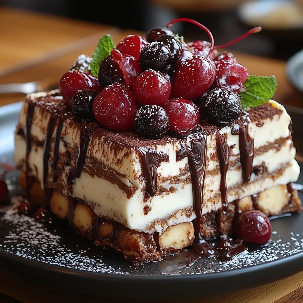 Tiramisú Selva Negra: Una Increíble Receta Última