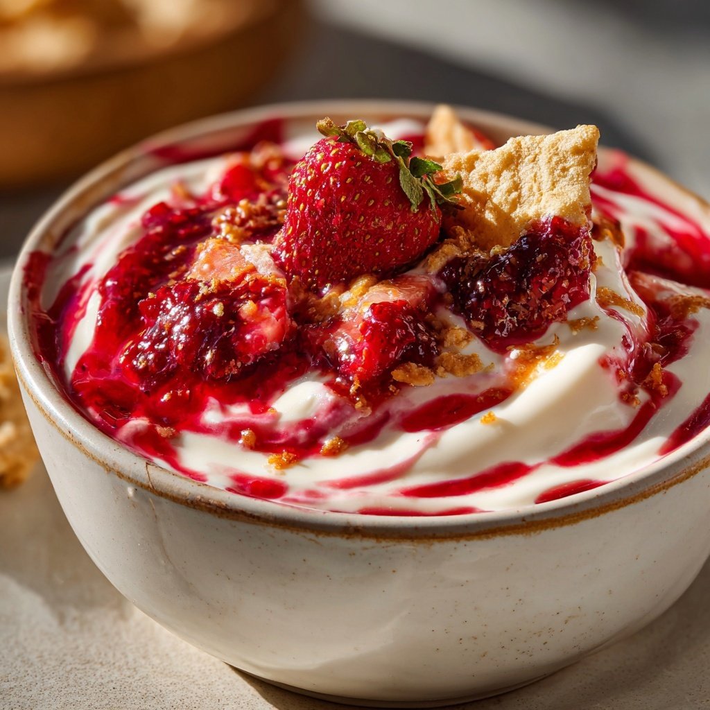 Salsa yogur canela fruta