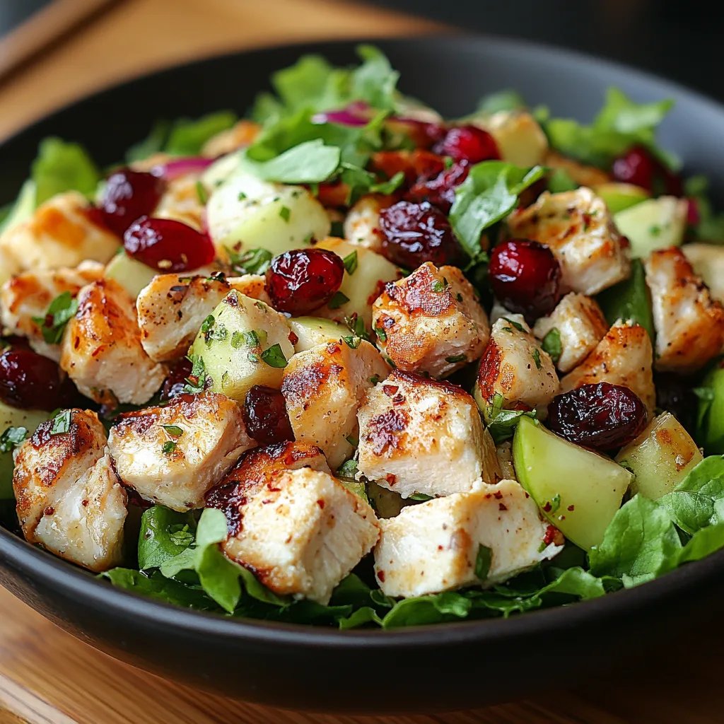 Ensalada de Pollo con Manzana y Arándanos: Una Increíble Receta Esencial