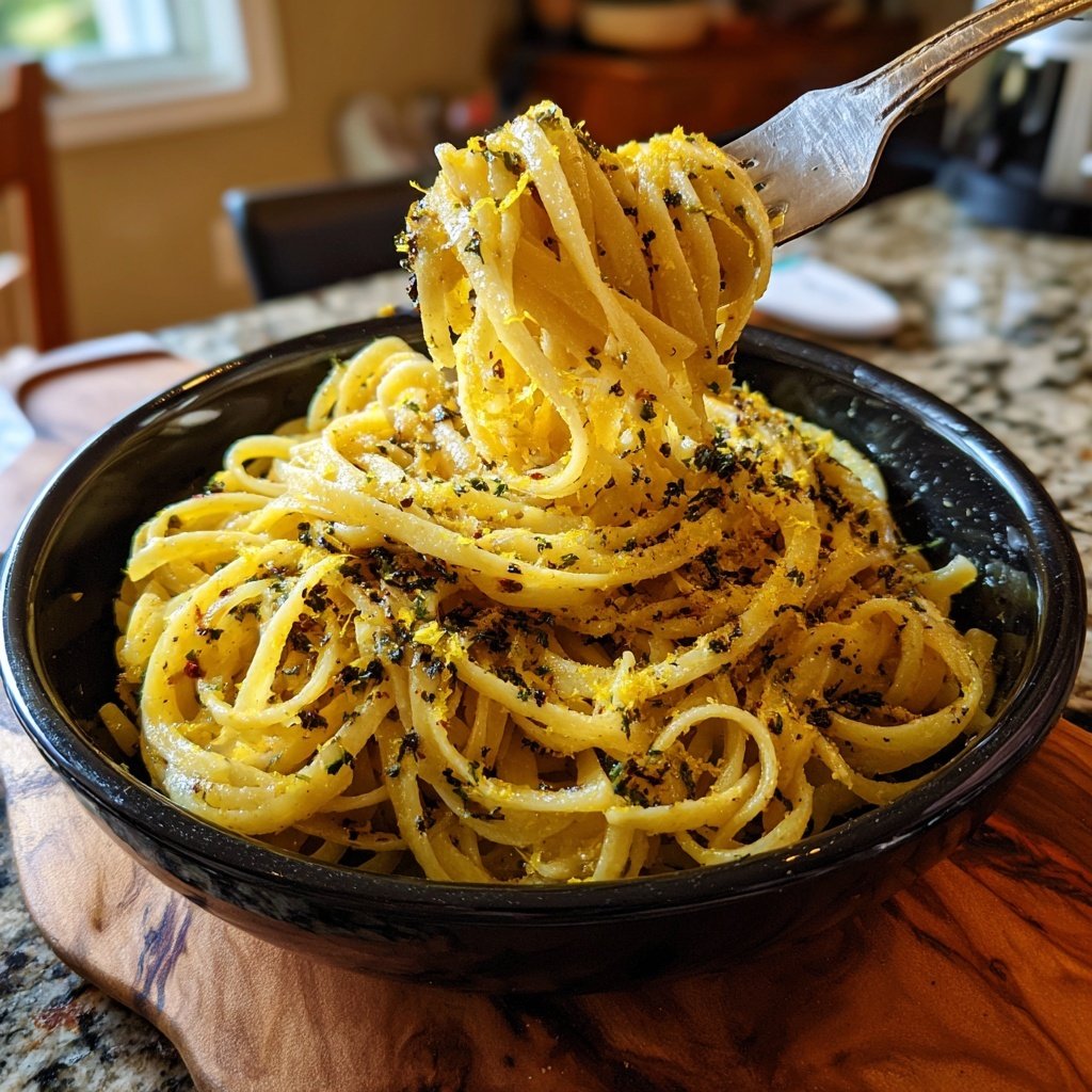 Pasta hinojo asado ralladura limón