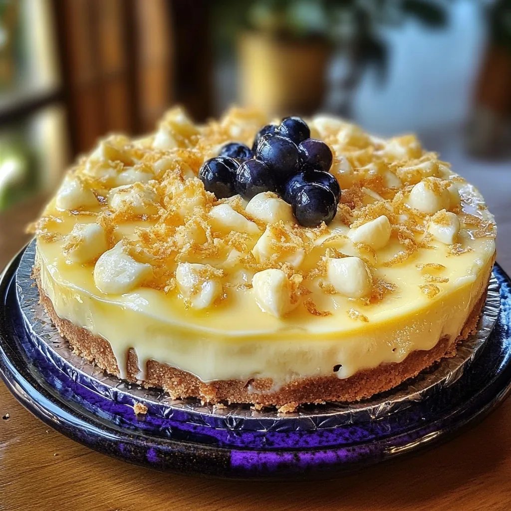 Tarta de Queso con Arándanos y Limón: La Increíble Receta Última