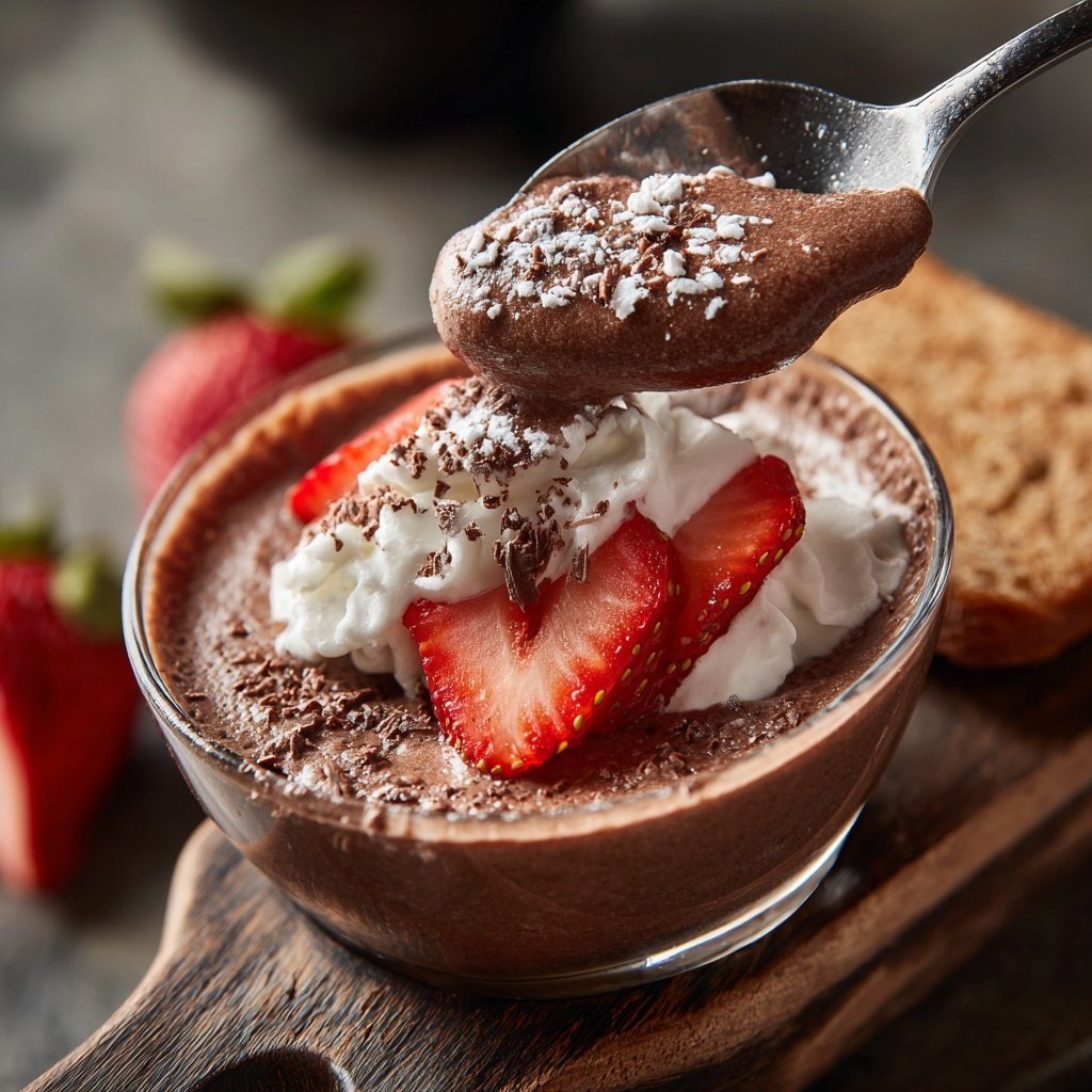 Delicia mocha de fresa con chocolate