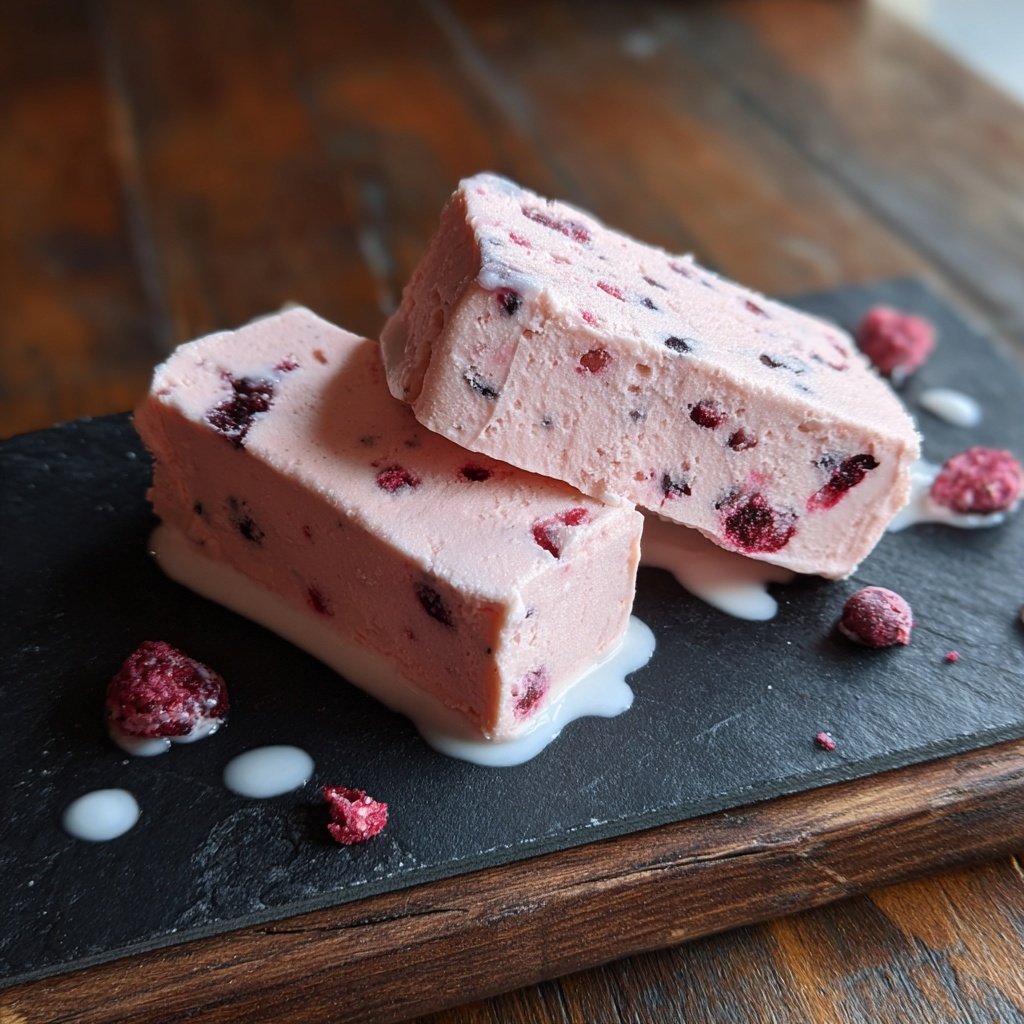 Bocaditos fudge de yogur congelado