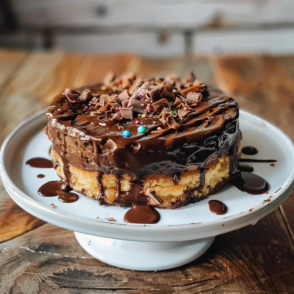 Pastel de cumpleaños de chocolate