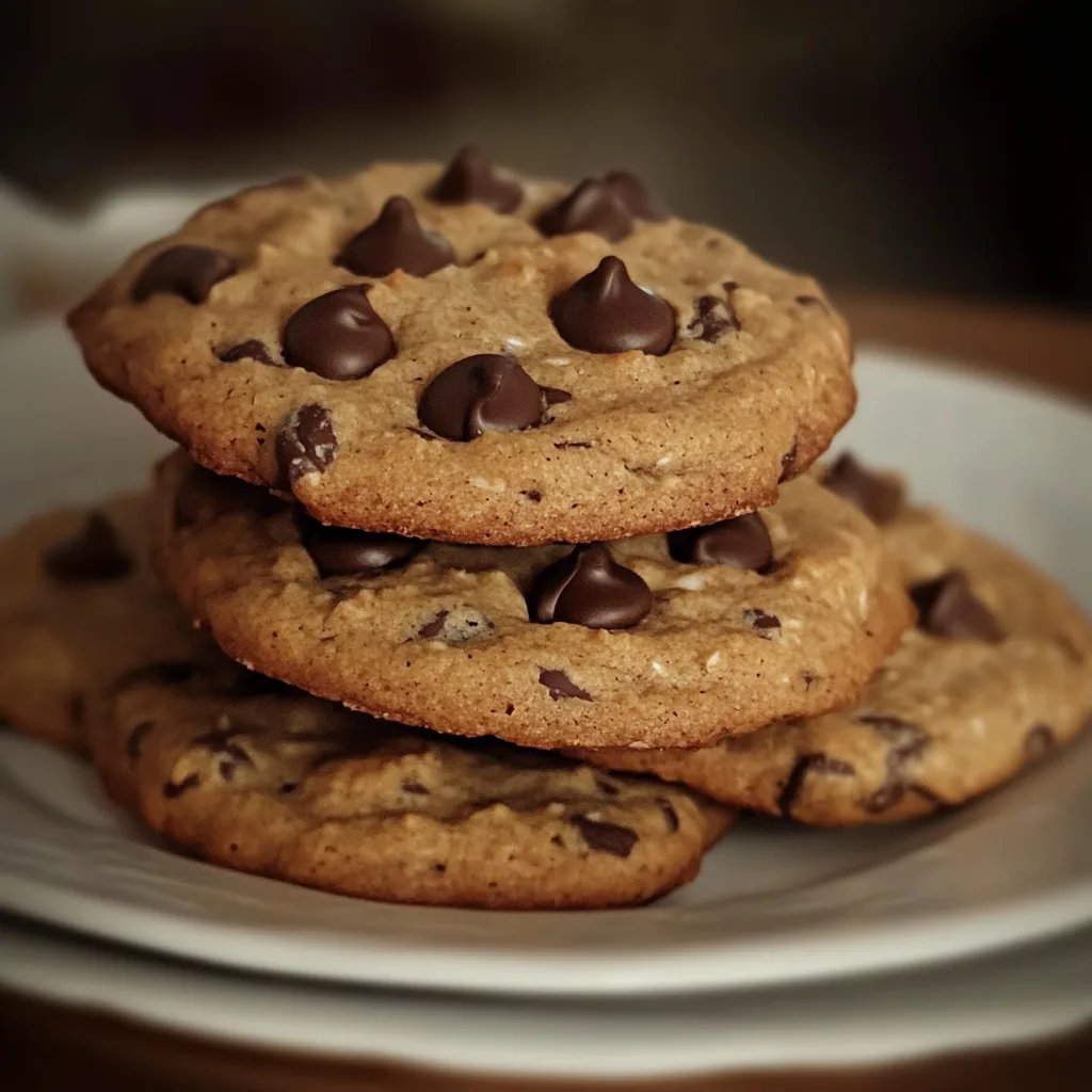 Galletas de avena y chispas de chocolate