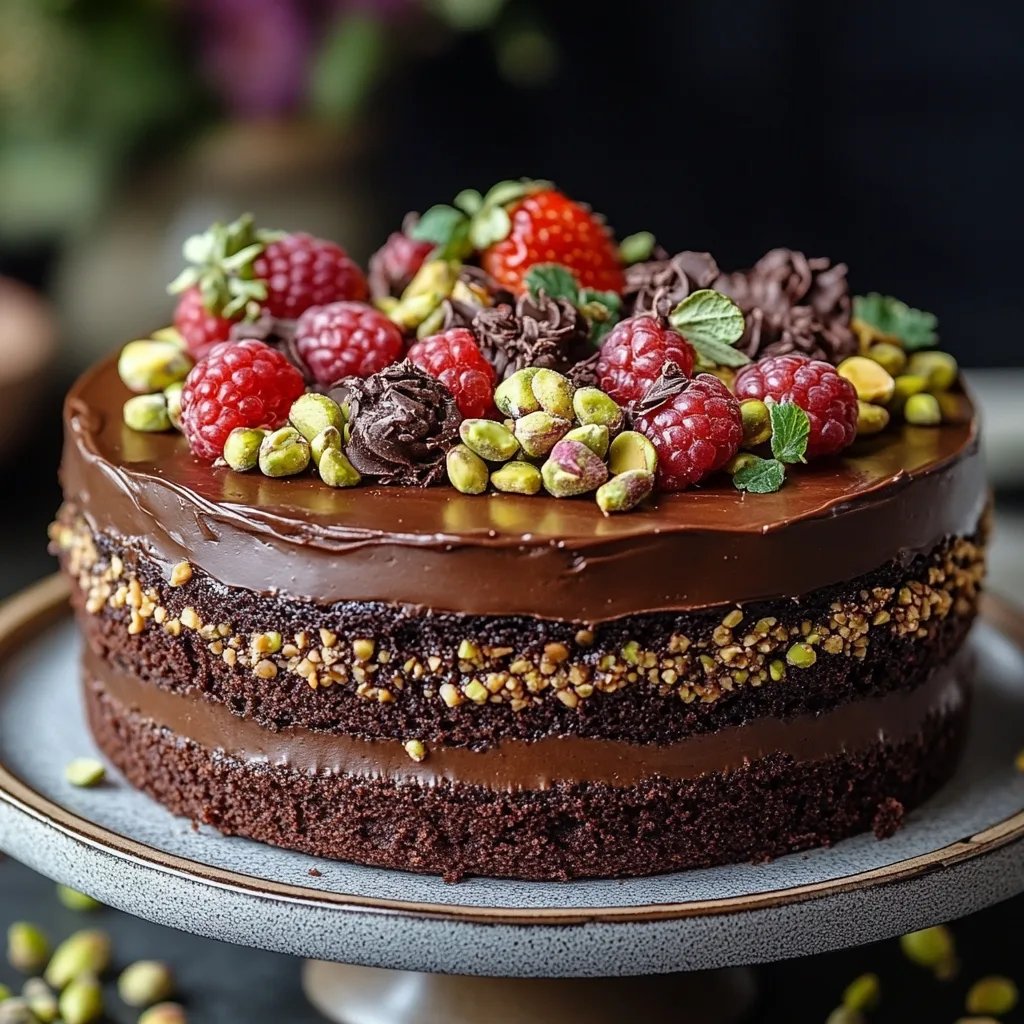 Pastel de Chocolate y Pistacho Estilo Dubái: Una Incredible Receta Secreta