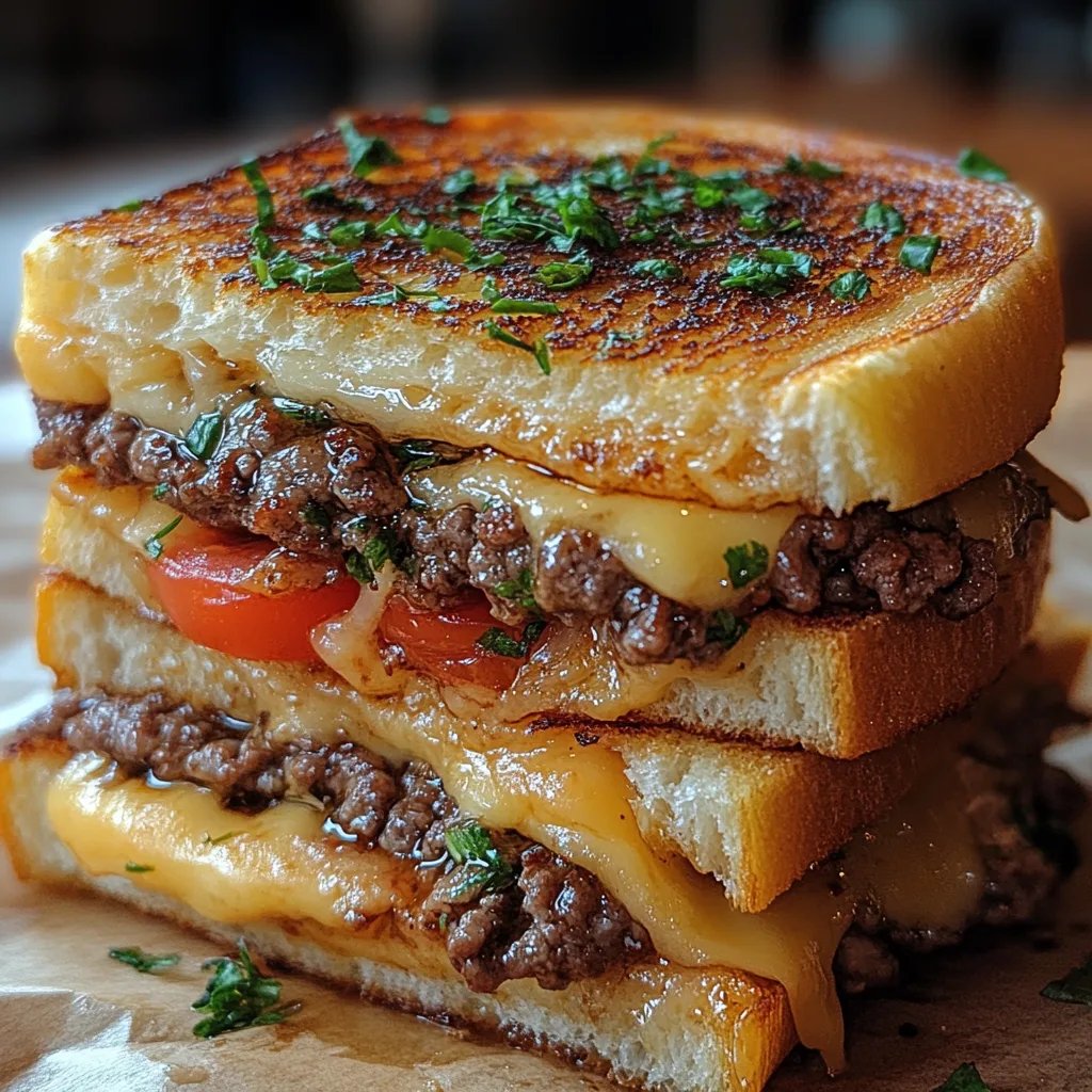 Sándwich de Queso a la Parrilla con Carne Molida: Una Increíble Receta Última