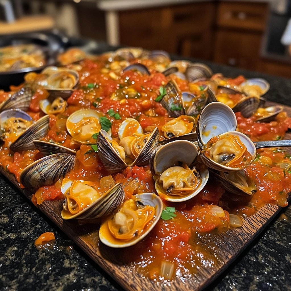 Almejas a la marinera