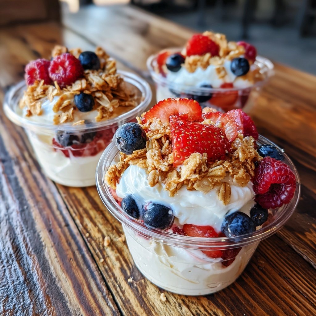 Copas de yogur congelado para toppings