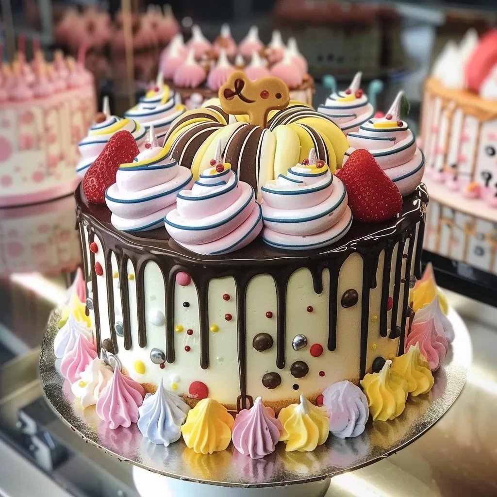 Pasteles de dibujos animados