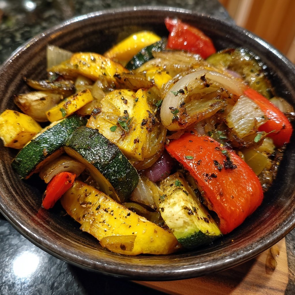 Verduras al vino blanco y laurel