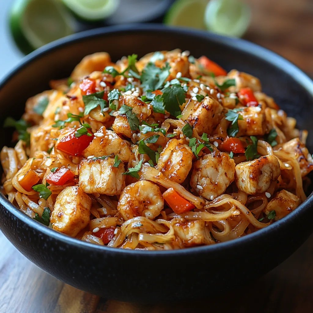 Pad Thai de Pollo: Una Increíble Receta Esencial
