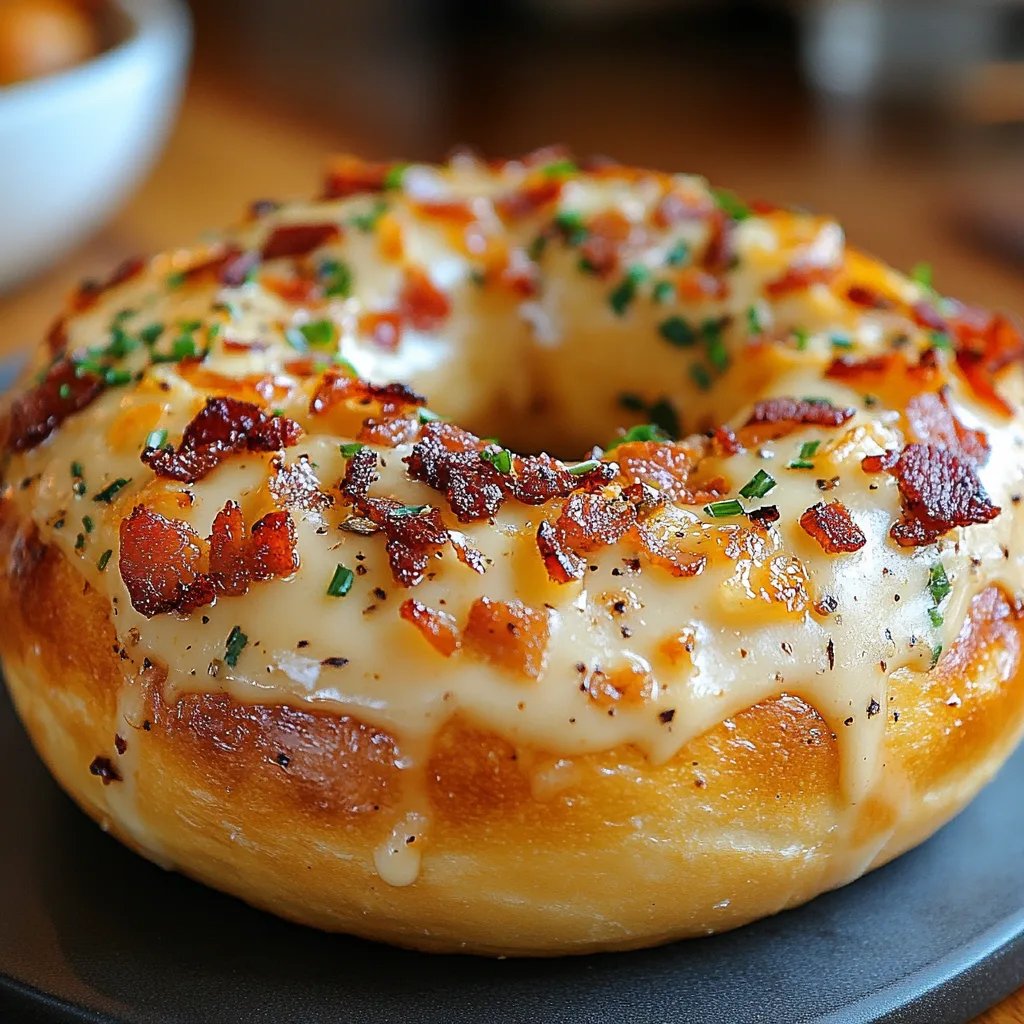 Bagels Cremosos con Tocino y Cheddar: Una Increíble Receta Última