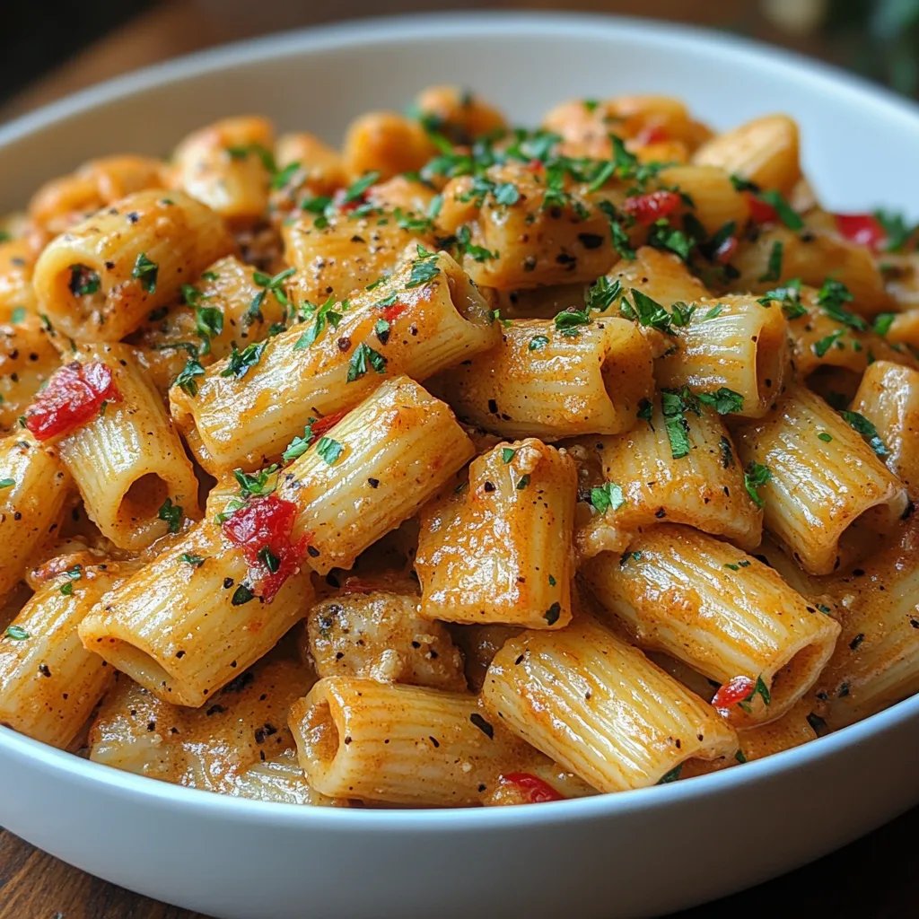 Pasta Cajún de Pollo con Crema de Anacardos: Una Increíble Receta Única