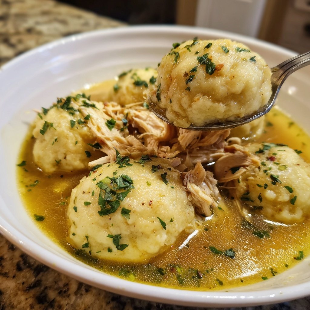 Pollo dumplings caldo cremoso copioso