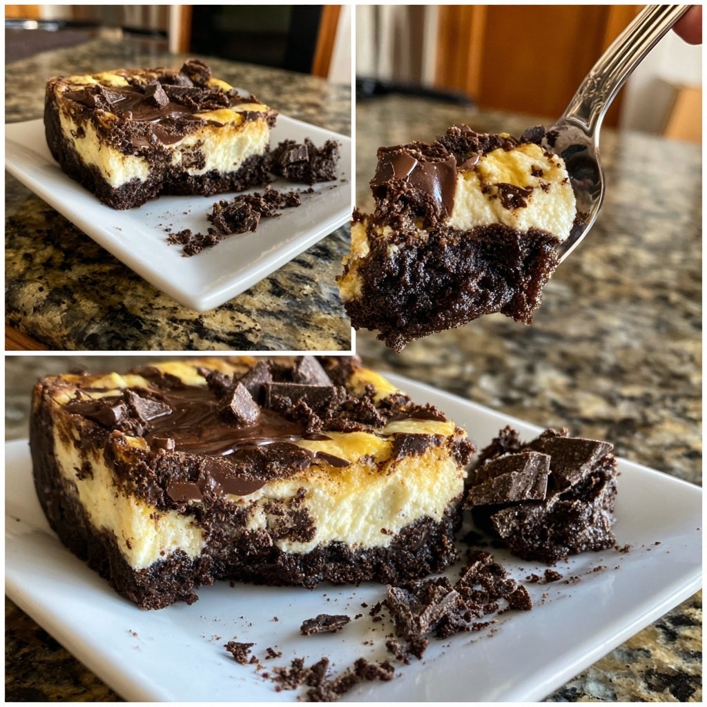 Delicia de Brownie con Requesón