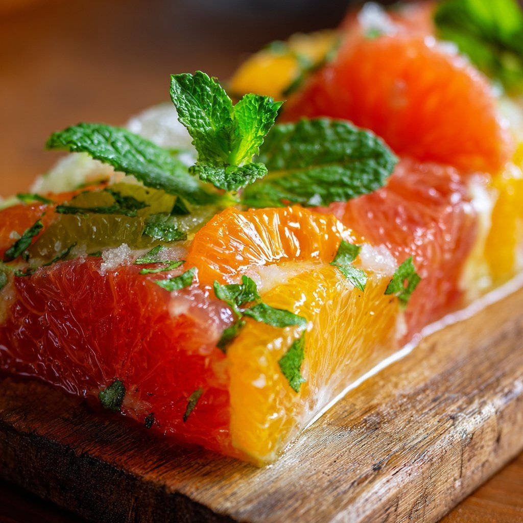 Ensalada cítricos limón naranja pomelo