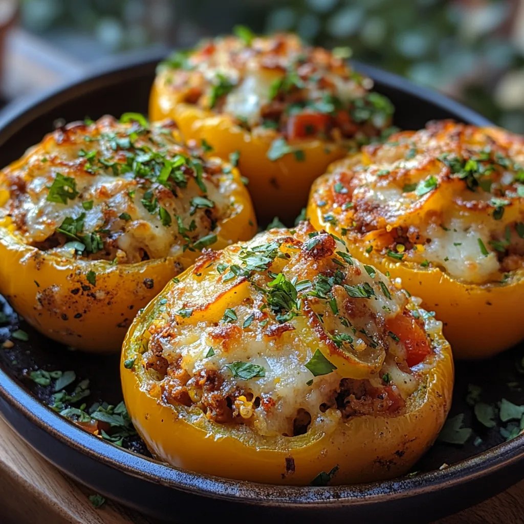 Pimientos Rellenos en Olla de Cocción Lenta: Una Increíble Receta Última