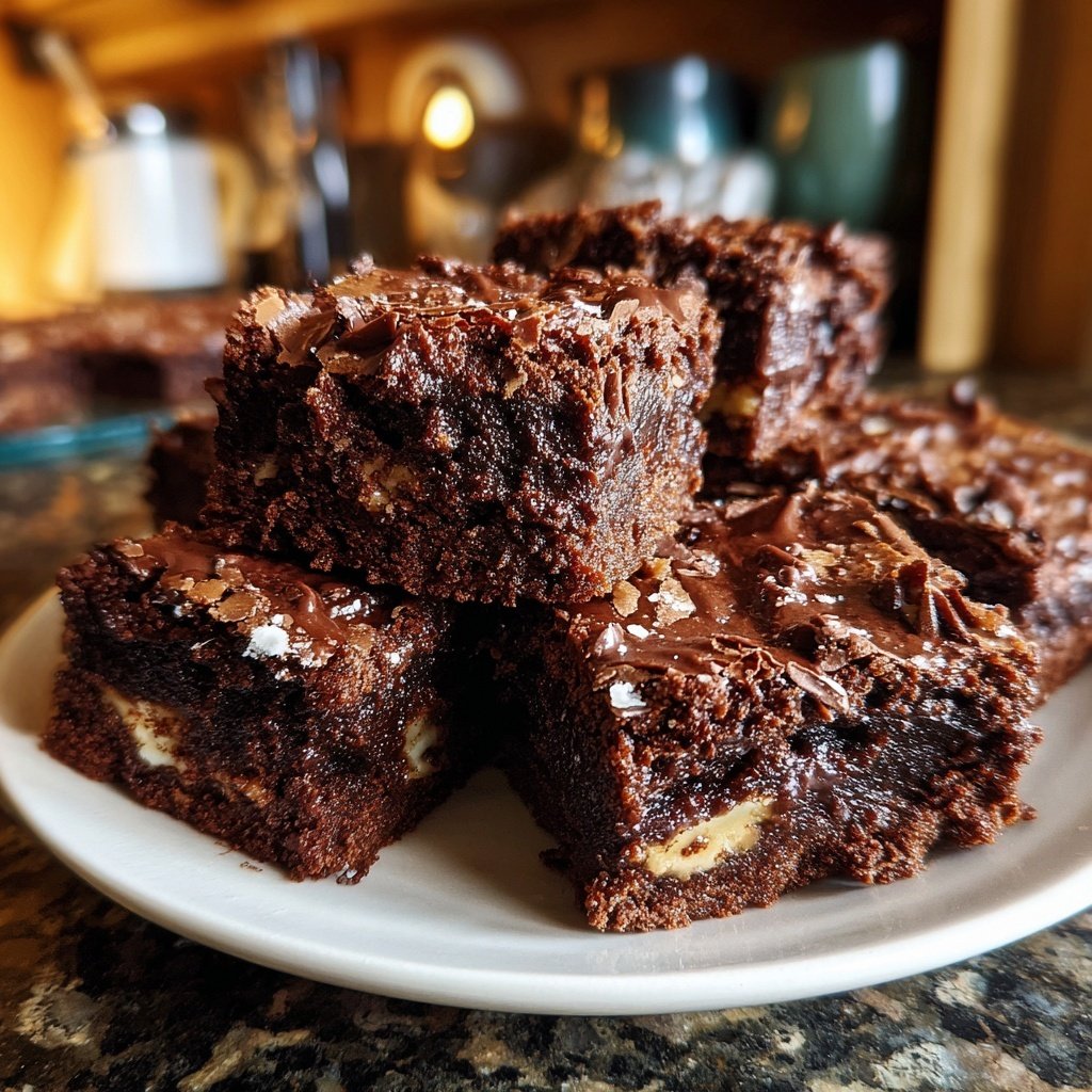 Brownies Fudge Decadentes de Requesón