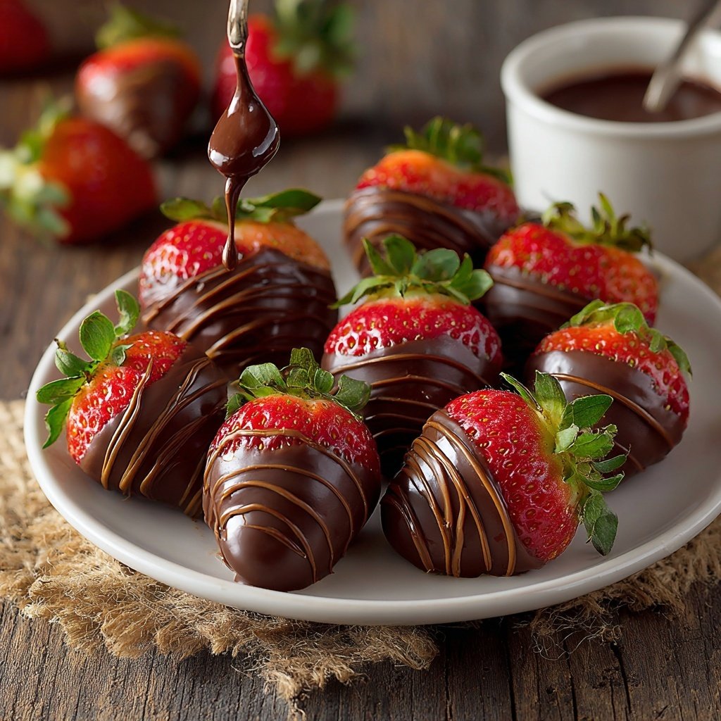 Grandes fresas cubiertas de chocolate de Dubái